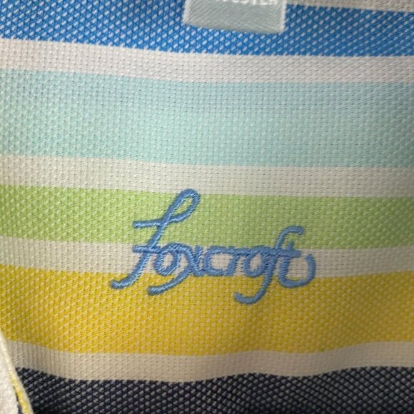Foxcroft Wrinkle Free Fitted Button Shirt Size 18 Multicolor Stripe - Picture 5 of 10